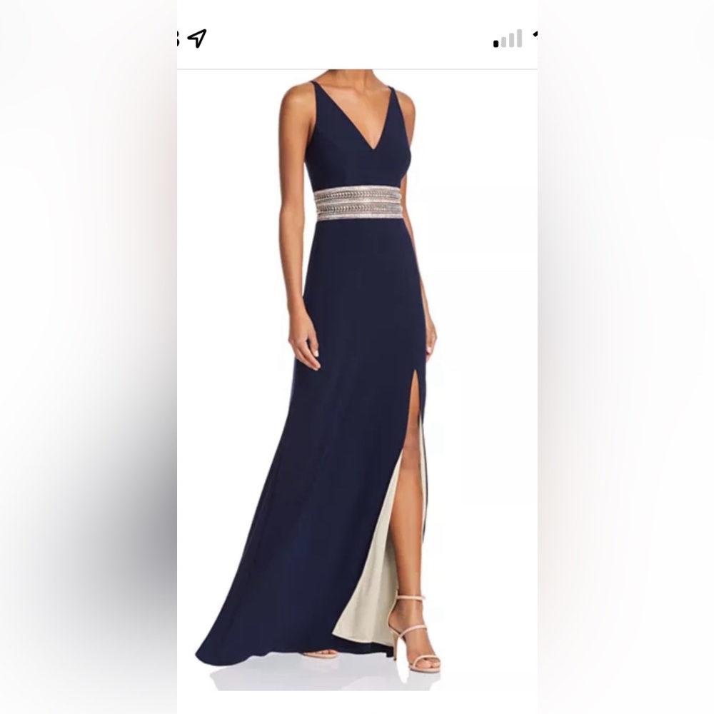 Xscape Navy Formal Gown